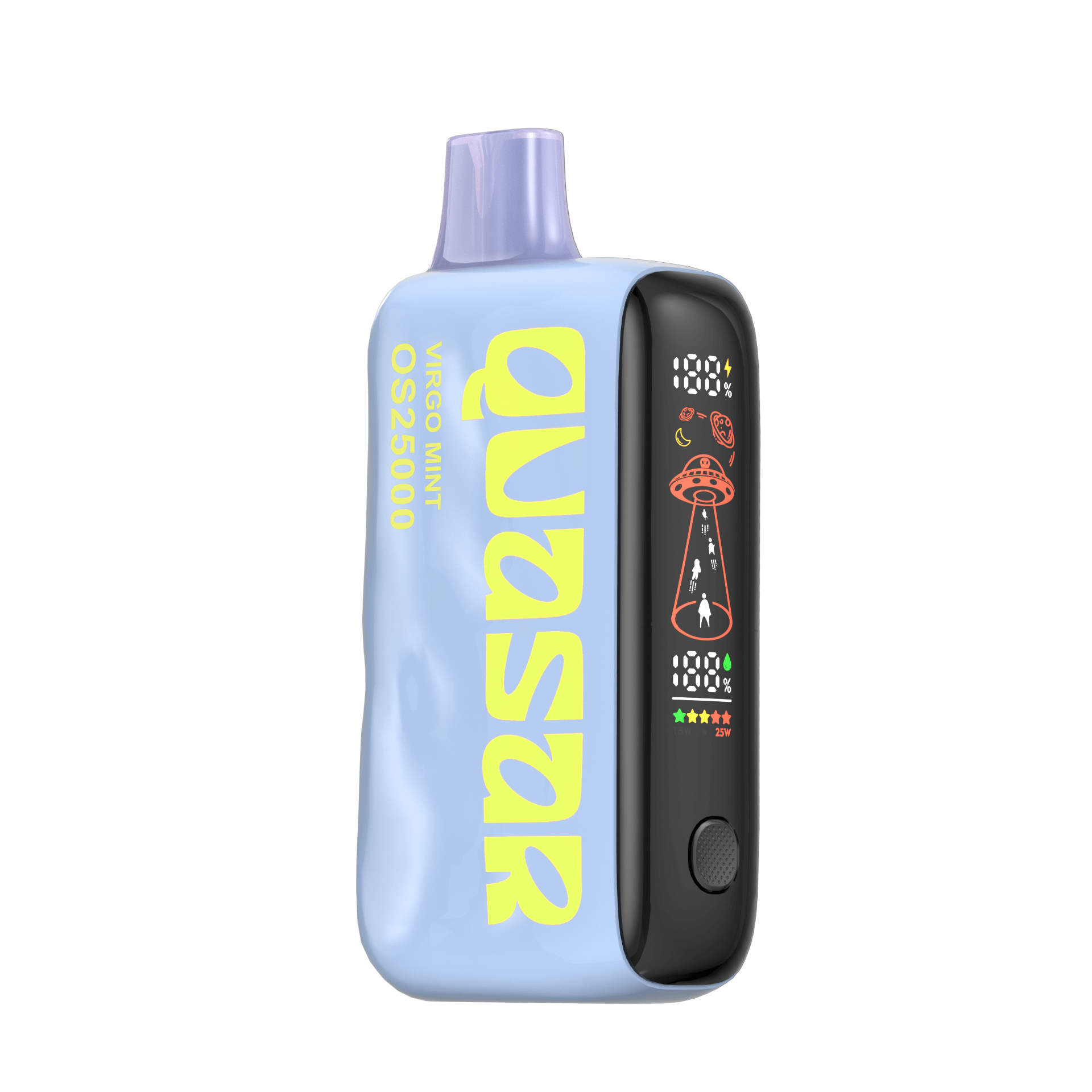 Virgo Mint Flavor Lost Mary Vape Quasar OS25000 Disposable Vape – 25K Puffs, a premium quality vaping product with long-lasting puffs